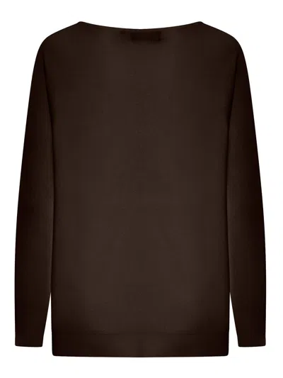 Roberto Collina Long Sleeve Sweatshirt In Marrón