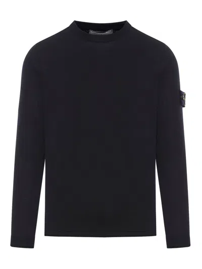 Stone Island Cotton Sweatshirt In Azul