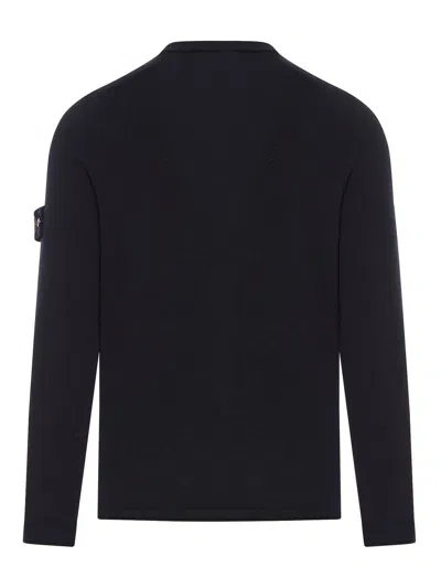 Stone Island Cotton Sweatshirt In Azul