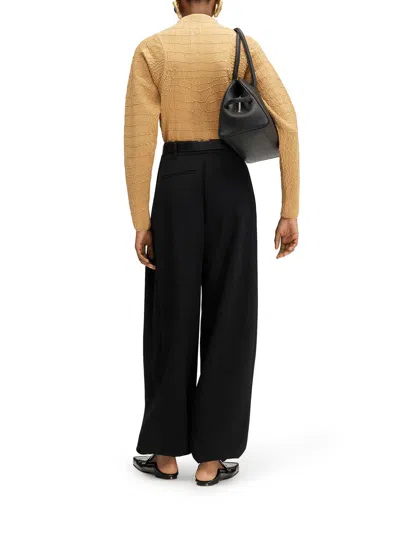 Jacquemus Black The Melao Trousers In Negro