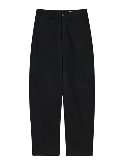 Lemaire Five Pocket Twisted Pants In Negro