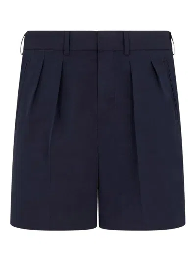 Tom Ford Fluid Poplin Tailored Shorts In Azul