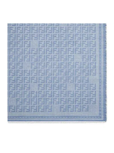 Fendi Women's Ff Wool Scarf In Azul