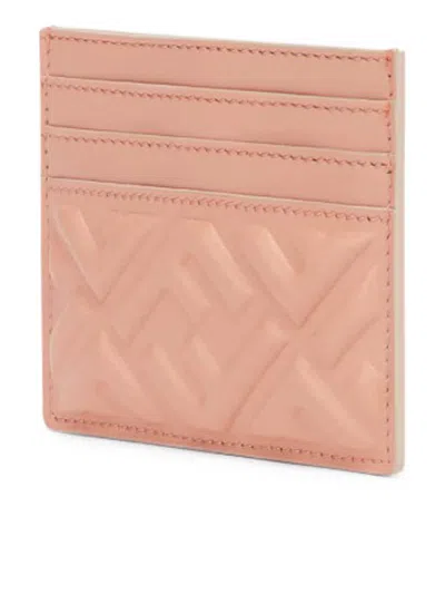 Fendi Women's Ff Diamonds Card Case In Color Carne Y Neutral