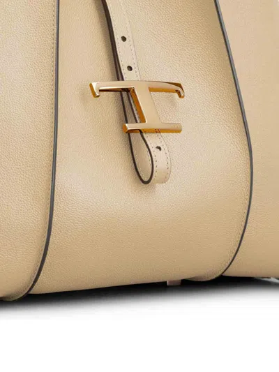 Tod's Bolsa De Hombro In Color Carne Y Neutral