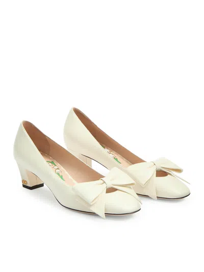 Valentino Zapatos De Salón - Blanco In Blanco