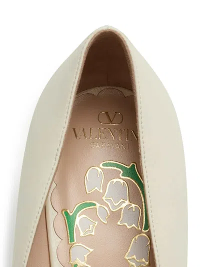 Valentino Zapatos De Salón - Blanco In Blanco
