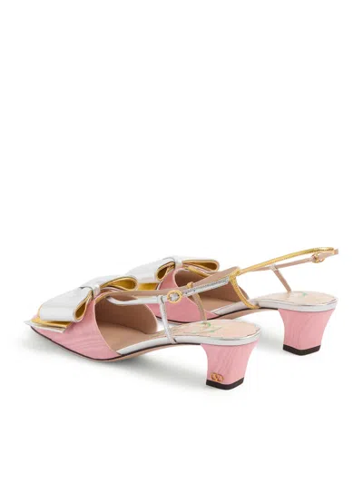 Valentino Slingback Pumps In Color Carne Y Neutral