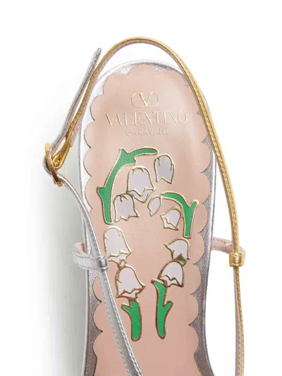 Valentino Slingback Pumps In Color Carne Y Neutral