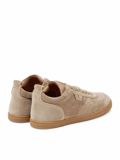 Christian Louboutin Tutti Rui Crosta Suede Sneakers In Color Carne Y Neutral