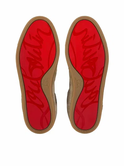 Christian Louboutin Tutti Rui Crosta Suede Sneakers In Color Carne Y Neutral