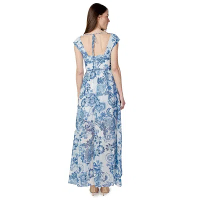 Guess Blue Polyester Dress In Blue