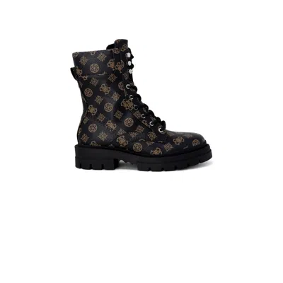 Guess Brown Artificial Leather Women's Boot In Brown