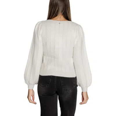 Guess White Polyester Sweater In White
