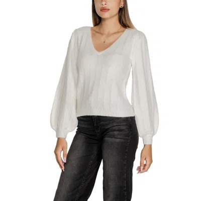 Guess White Polyester Sweater In White