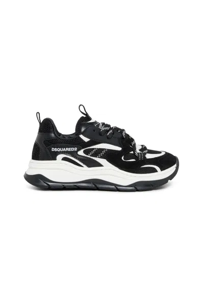 Dsquared2 Sneakers Basse Bubble Bicolor In Black