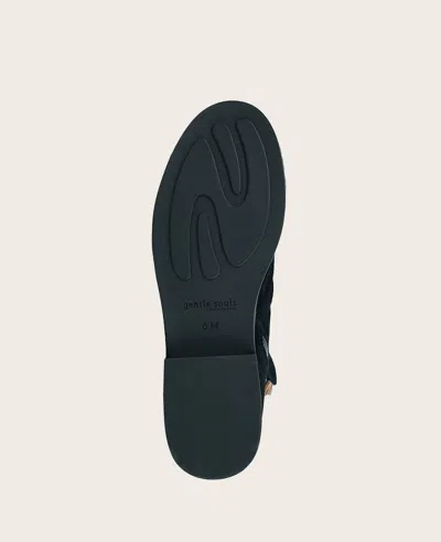 Gentle Souls - Emma Suede Double Zip Bootie In Black Suede