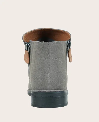 Gentle Souls - Emma Suede Double Zip Bootie In Cement Suede
