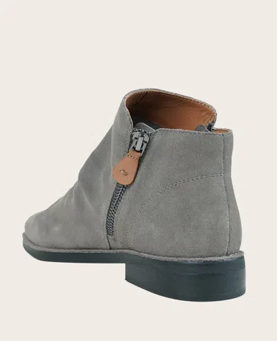 Gentle Souls - Emma Suede Double Zip Bootie In Cement Suede
