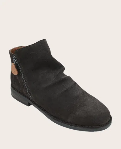 Gentle Souls - Emma Suede Double Zip Bootie In Chocolate Brown Suede