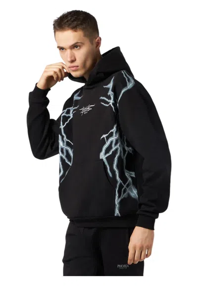 Phobia Archive Men's Sweatshirt  White Lightning In Black
