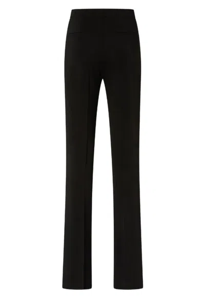 Pinko Flattering Tailored Trousers With Classic Waistband In Black