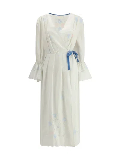 Ella Impero Long Dress In White