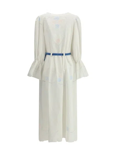 Ella Impero Long Dress In White