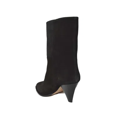 Isabel Marant Black Suede Rouxa Boots In Black