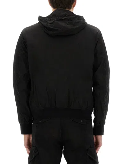 C.p. Company C.p.company Shell R Double Pocket Goggle Jacket In Black