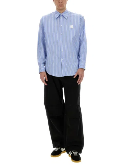 Msgm Utility Cargo Pant With Multiple Pockets In Black