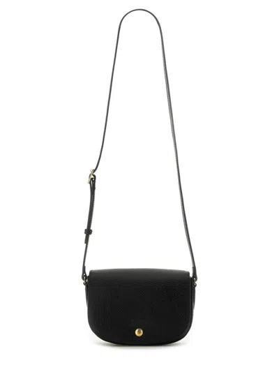 Longchamp S Épure Logo-debossed Crossbody Bag In Black