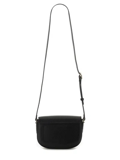 Longchamp S Épure Logo-debossed Crossbody Bag In Black