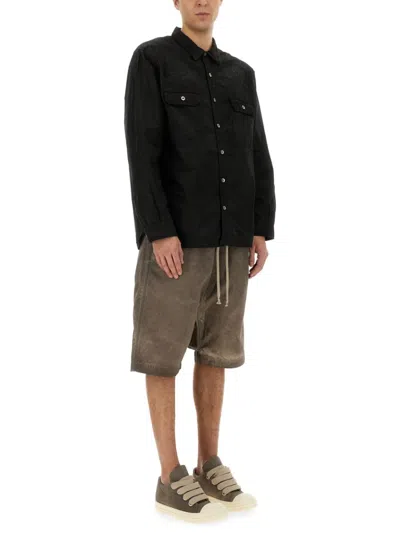 Rick Owens Drkshdw Drkshdw By Rick Owens Relaxed Fit Drawstring Shorts In Grey