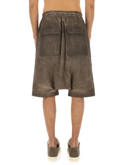 Rick Owens Drkshdw Drkshdw By Rick Owens Relaxed Fit Drawstring Shorts In Grey