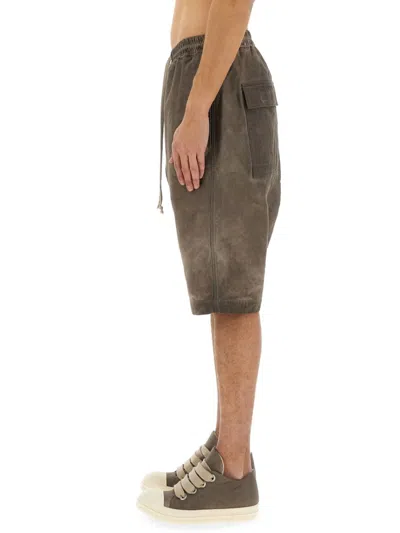 Rick Owens Drkshdw Drkshdw By Rick Owens Relaxed Fit Drawstring Shorts In Grey
