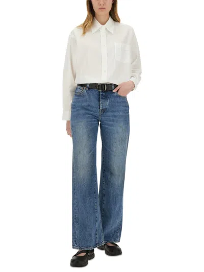 Our Legacy Women S Treble Cut Jeans Deadline Wash In Blue