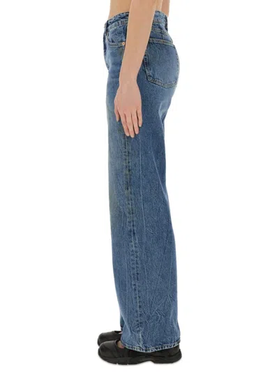 Our Legacy Women S Treble Cut Jeans Deadline Wash In Blue