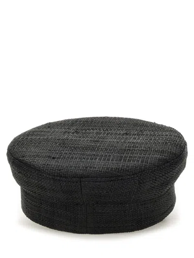 Ruslan Baginskiy Piercing Inspired Baker Boy Cap In Black
