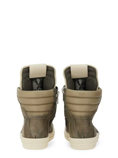 Rick Owens Sneakers High-top Contrast Sole In Grey