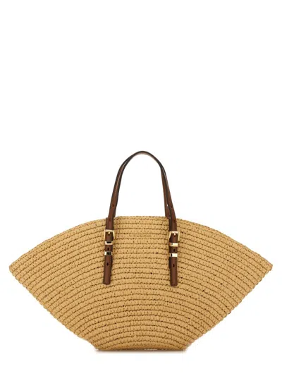 Michael Michael Kors Isa Sm Fan Tote In Brown