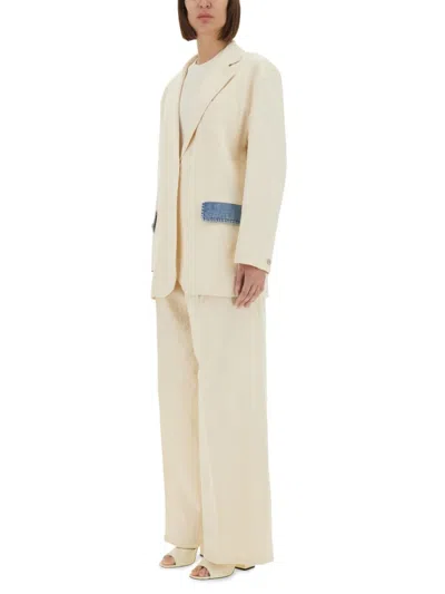Moschino "urban" Jacket In Neutrals