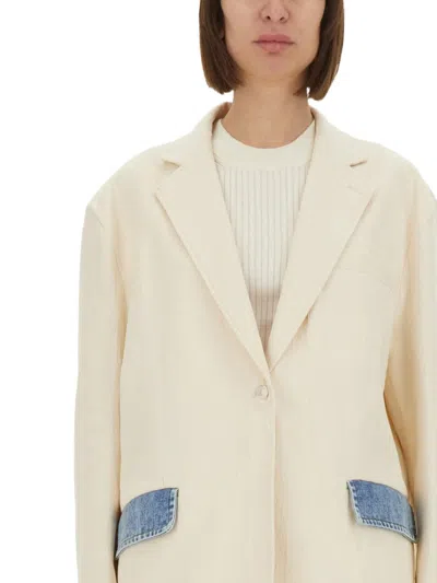 Moschino "urban" Jacket In Neutrals