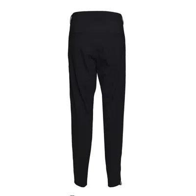 Aspesi Functional Chino Pants In Blue Flannel In Black