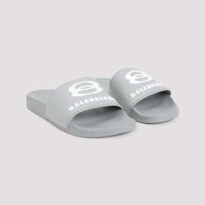 Balenciaga Unity Sports Pool Slides In White