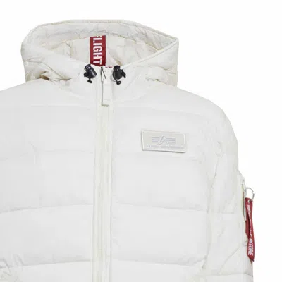 Alpha Industries Short White Puffer Jacket In White