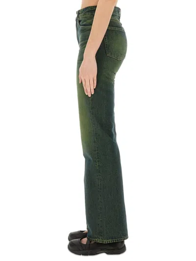 Our Legacy Women S Boot Cut Jeans Malibu Sand Wash In Black