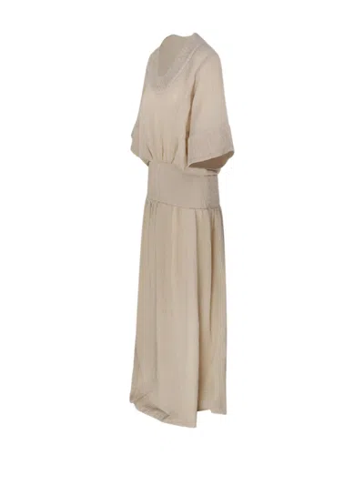 By Malene Birger Anais Dress In Neutrals