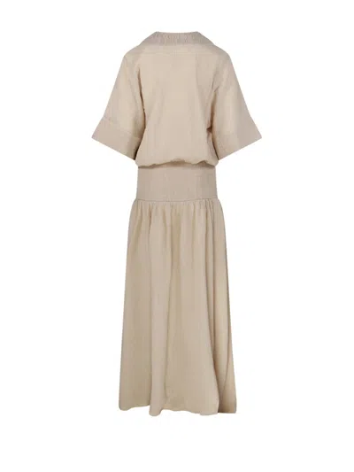 By Malene Birger Anais Dress In Neutrals