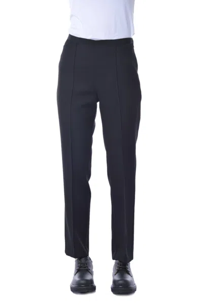 Etro Black Wool Twill Cigarette Pants In Black